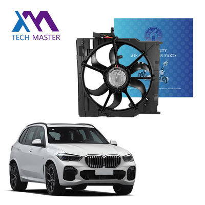 Técnico Maestro 12V Construido en fusible Radiador eléctrico ventilador de enfriamiento de automóviles para BMW X5 E70