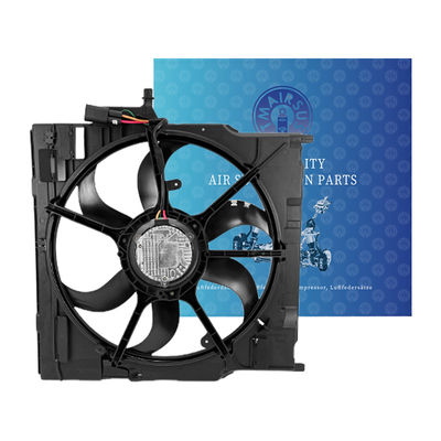 Técnico Maestro 12V Construido en fusible Radiador eléctrico ventilador de enfriamiento de automóviles para BMW X5 E70