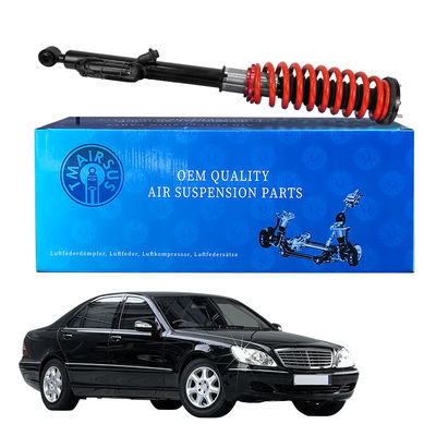 Rear Mercedes W220 Air Spring To Coil Spring Coversion Kit con anuncios y descarga de resorte de bobina ajustable