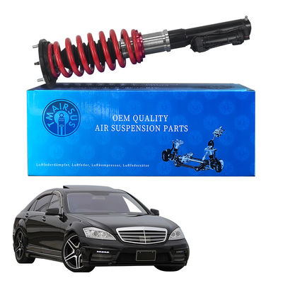 Kit de cobertura de resorte de aire a bobina de resorte con anuncios y ajuste delantero Mercedes W221 de resorte de descarga de bobina