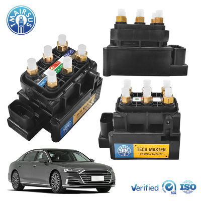 Bloque de válvula para Audi A6C7 A8D4 Bentley Mulsanne Válvula solenoide 4H0616013 4G0616005C 4H0616005C Componente de suspensión de aire Compresor de la bomba de piezas
