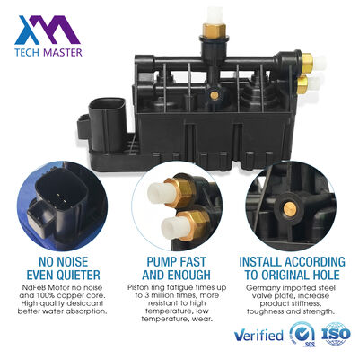 Bloque de válvula de aire delantera trasera para Range Rover L320 y Sport LR3 LR4 Bloque de válvula RVH500050
Las condiciones de los vehículos