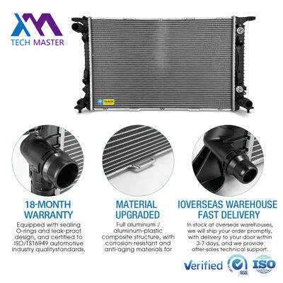 TECH MASTER Sistema de refrigeración automática Radiador 95B12251 95812125110 para Porsche Macan Cayenne Audi Q7