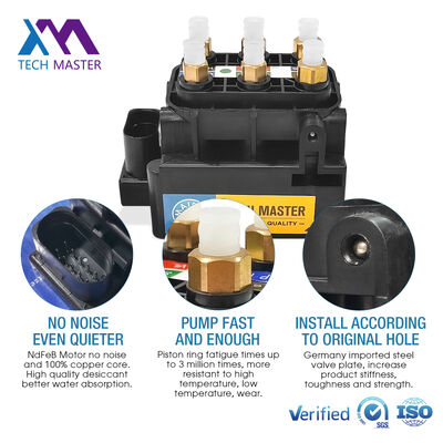 Bloque de válvulas solenoides de suspensión neumática 4H0616013 para Audi A8 D4 A6 C7 4G Bentley Mulsanne, unidad de válvula de control Airmatic, repuestos de automóviles